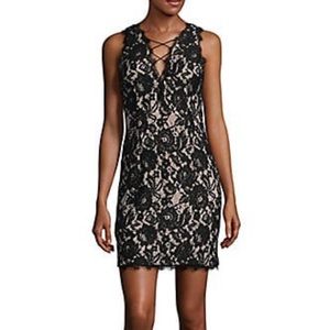 AIDAN MATTOX Lace Sheath Dress Size 0